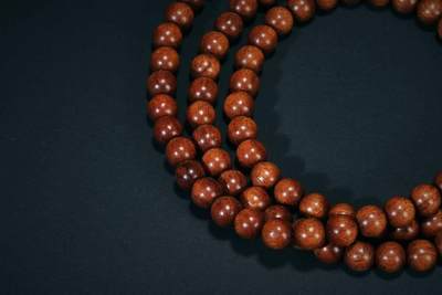 上海都达杂项专场七十三【全场包邮】 海南黄花梨0.6圆珠多圈手串 附鉴定证书86-261