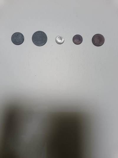 【20260122】非全新纸币和硬币第328场 - 荷兰5枚硬币不同版本