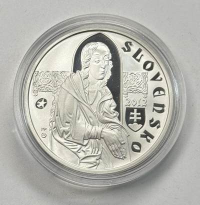 S&S Numismatic世界钱币-拍卖 第119期  - 斯洛伐克2012年 木雕艺术家帕沃尔大师 10欧元精制纪念银币 盒证齐全 18克900银