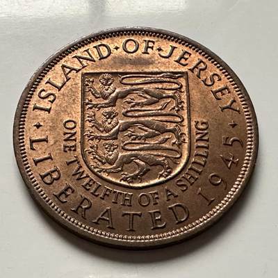 🌹外币初藏🌹🐯2026年第10场  每周二四六晚8️⃣点 接代拍 - 泽西岛1945年1/12先令