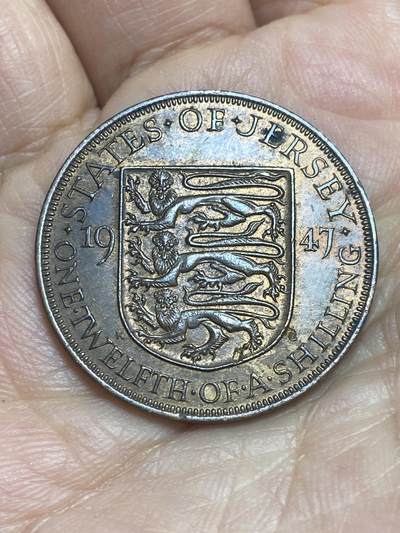 2026年第十二场(总第一百八十一场）外国好品散币场(免佣金) - 好品–英属泽西岛🇯🇪1947年1/12先令(关门年)