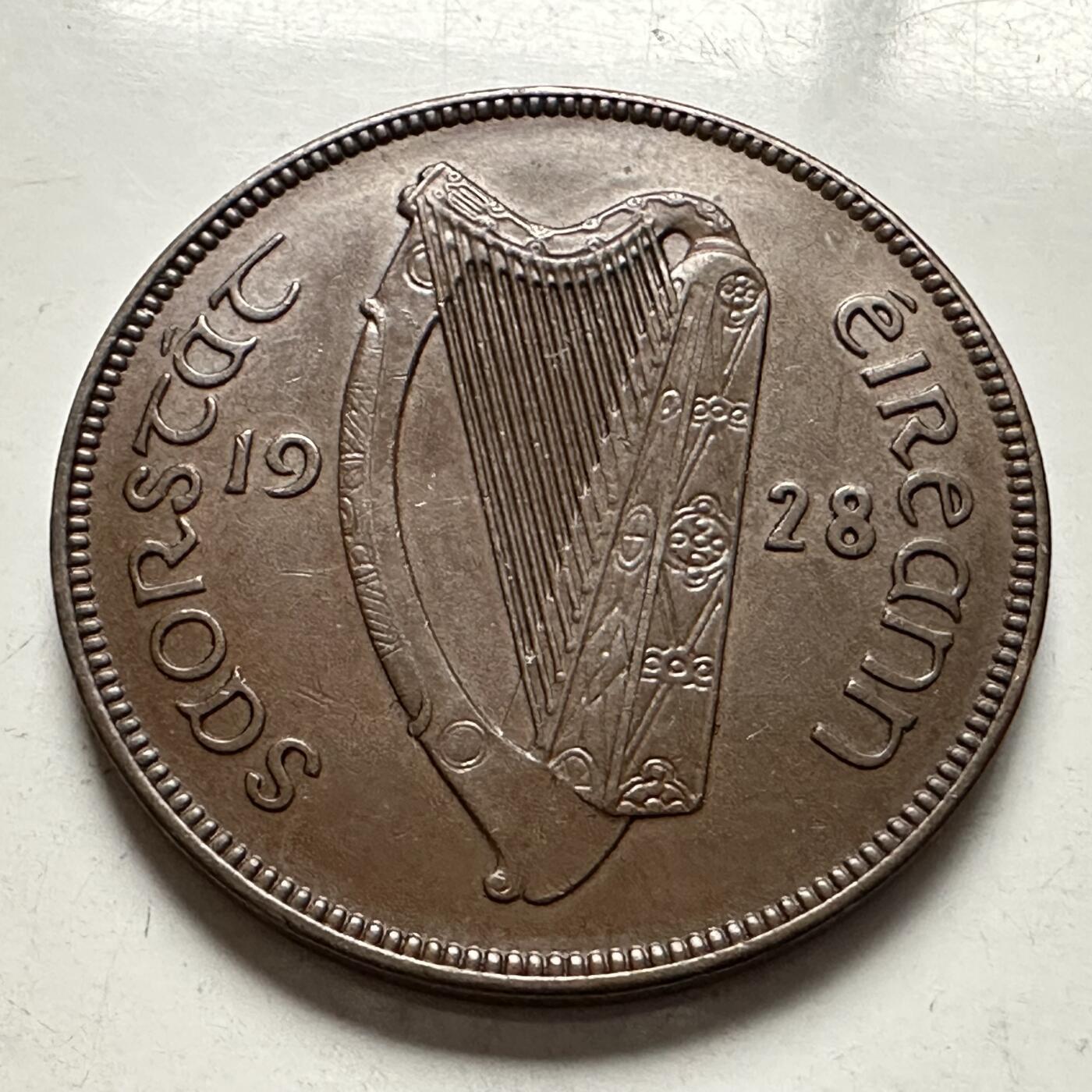 🌹外币初藏🌹🐯2026年第10场  每周二四六晚8️⃣点 接代拍 爱尔兰1928年一便士 b 好品