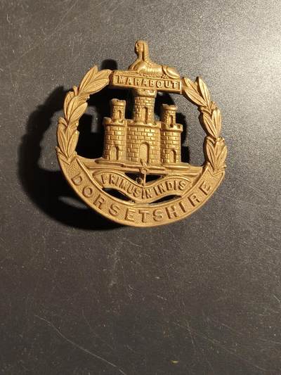 老王徽章第178期 - 英国多赛特郡步兵团帽徽    一战时期