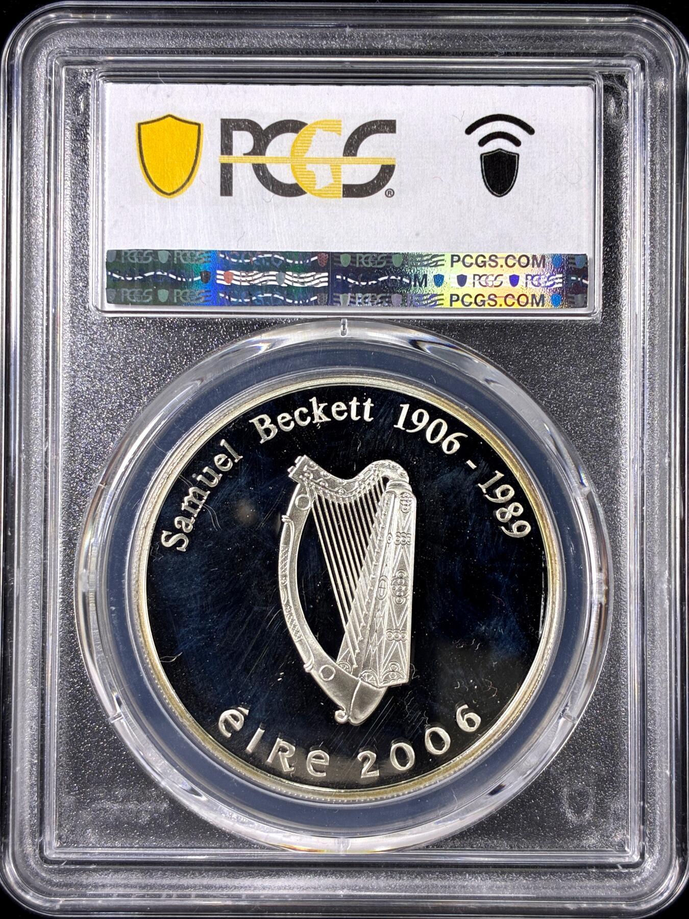 【雨安】【直播拍卖】【第0126期-评级币章】2026-01-24 周六 19:30 [评级欧元] Ireland 欧元 爱尔兰 10欧元 2006年 作家塞缪尔·贝克特 PCGS-PR67DCAM 精制币
