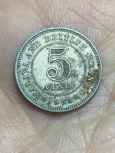2026年第十二场(总第一百八十一场）外国好品散币场(免佣金) - 马来亚和英属婆罗洲1953年5分(伊丽莎白二世加冕年，首发年)