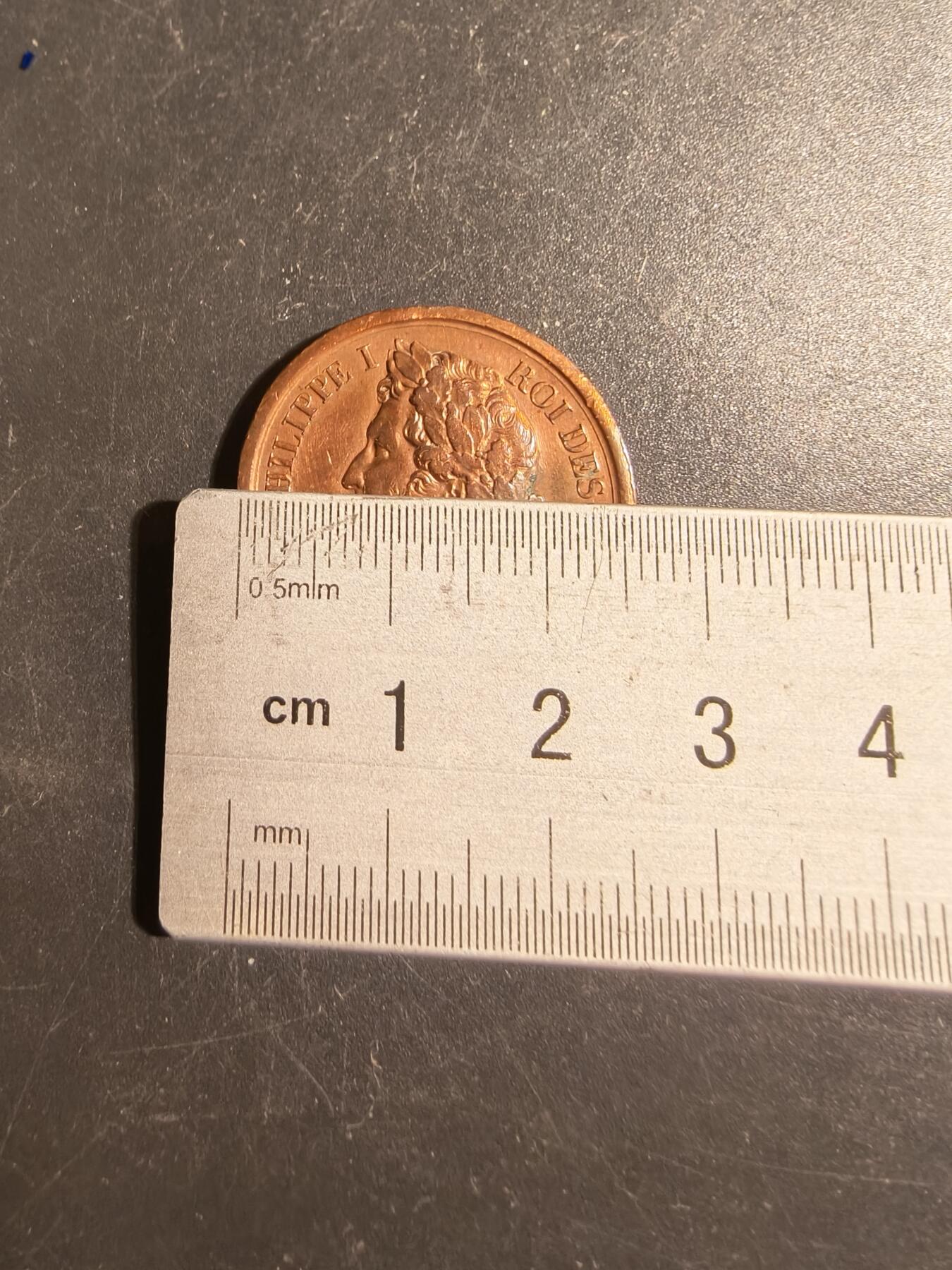 老王徽章第178期 法国奥尔良王朝路易·菲利普国王戎装大铜章    光边原铸    直径26mm    重量8.8g