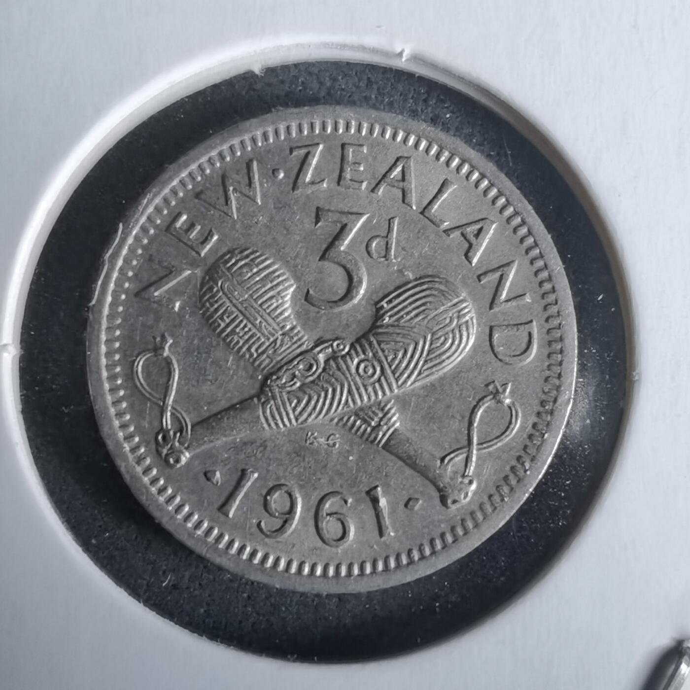 沼泽如烟--第968场 新西兰1961年3便士