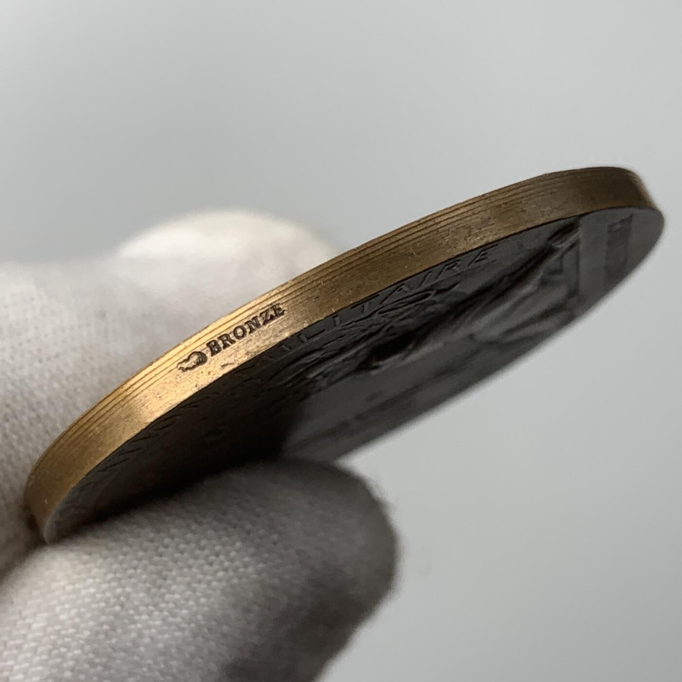 掌中浮雕-藏着的欧洲第050场 法国整军备战铜章，36mm