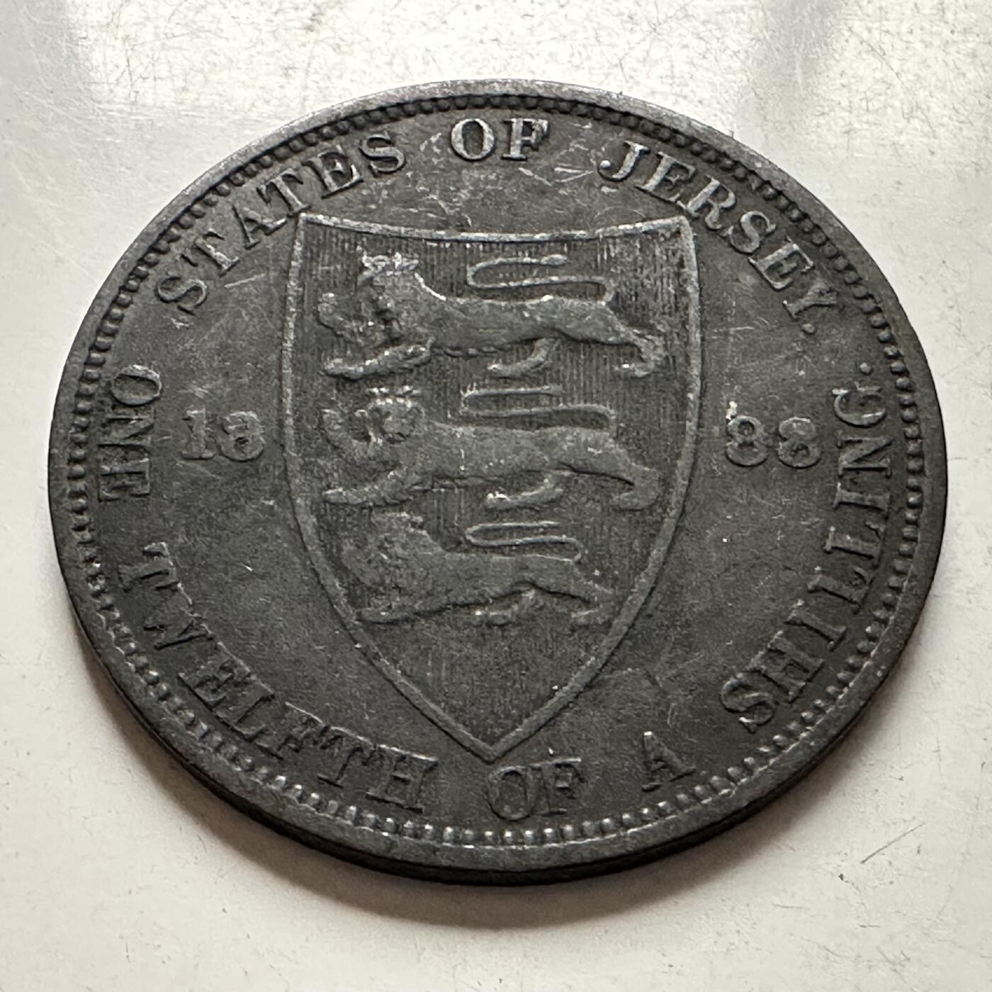 🌹外币初藏🌹🐯2026年第10场  每周二四六晚8️⃣点 接代拍 泽西岛1888年1/12先令