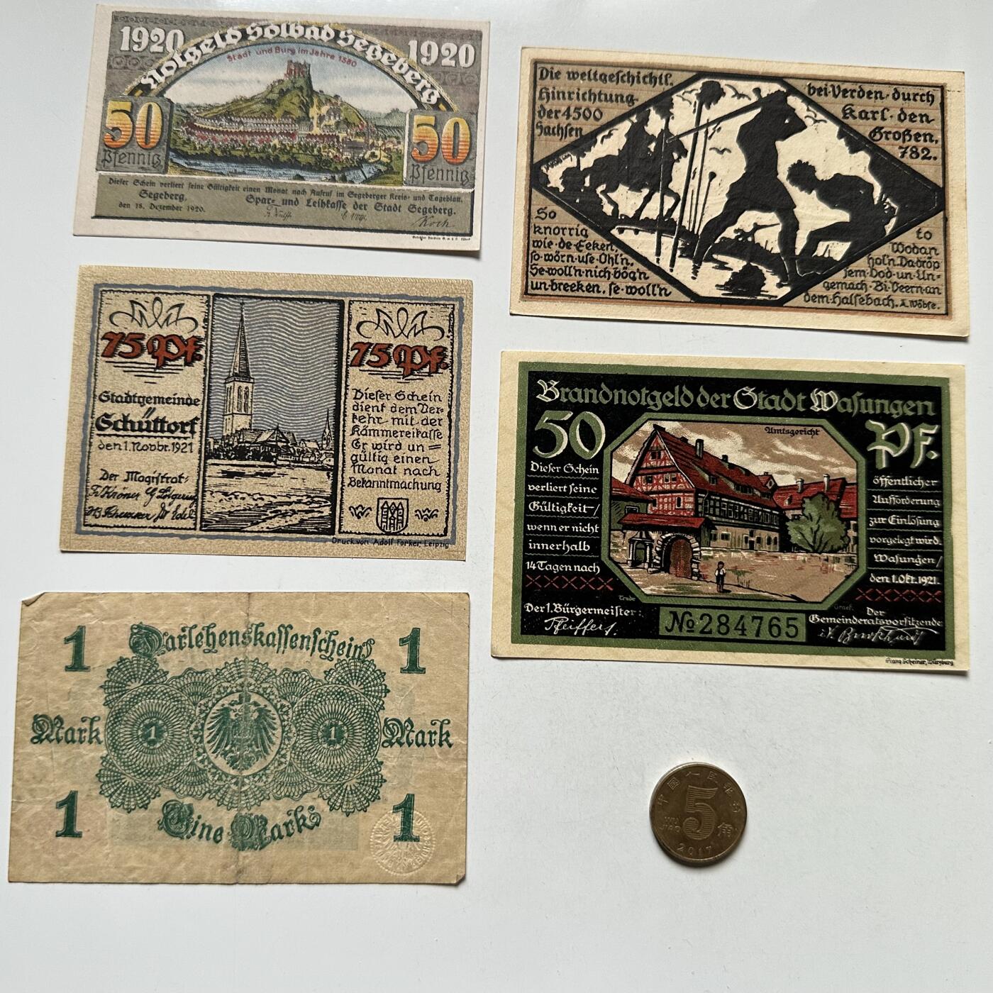 🌹外币初藏🌹🐯2026年第10场  每周二四六晚8️⃣点 接代拍 德国一战时期紧急币—5