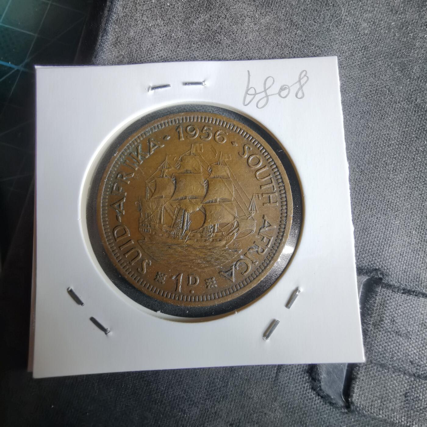 沼泽如烟--第968场 南非1956年1便士