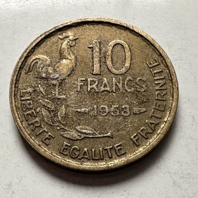 🌹外币初藏🌹🐯2026年第10场  每周二四六晚8️⃣点 接代拍 - 法国1953年10法郎