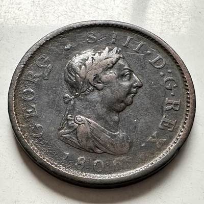 🌹外币初藏🌹🐯2026年第10场  每周二四六晚8️⃣点 接代拍 - 英国1806年乔治三世一便士大铜币