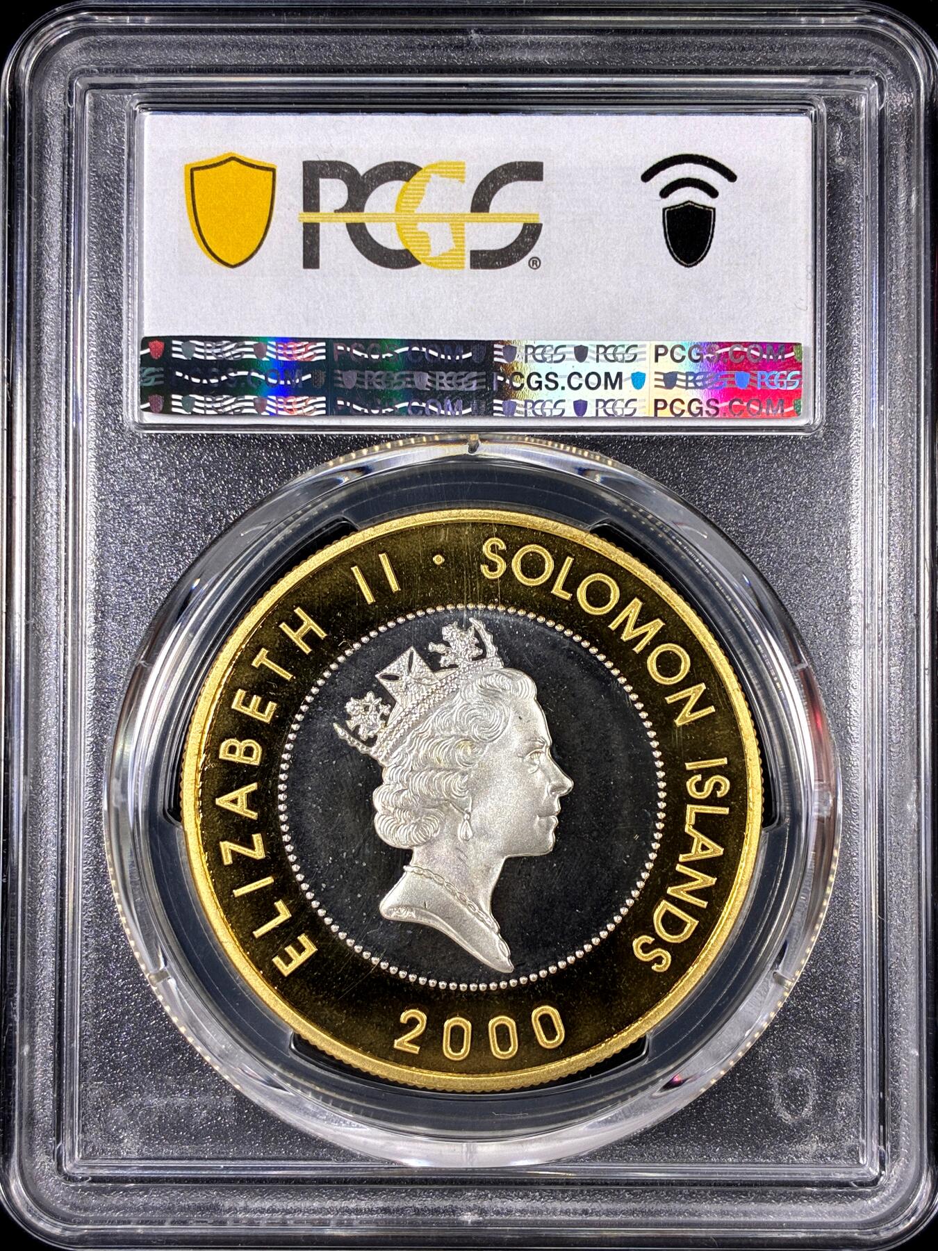【雨安】【直播拍卖】【第0126期-评级币章】2026-01-24 周六 19:30 [评级现代] Solomon Islands 所罗门群岛 10元 2000年 王太后 [28.32克,  0.925银] PCGS-PR68DCAM 精制币