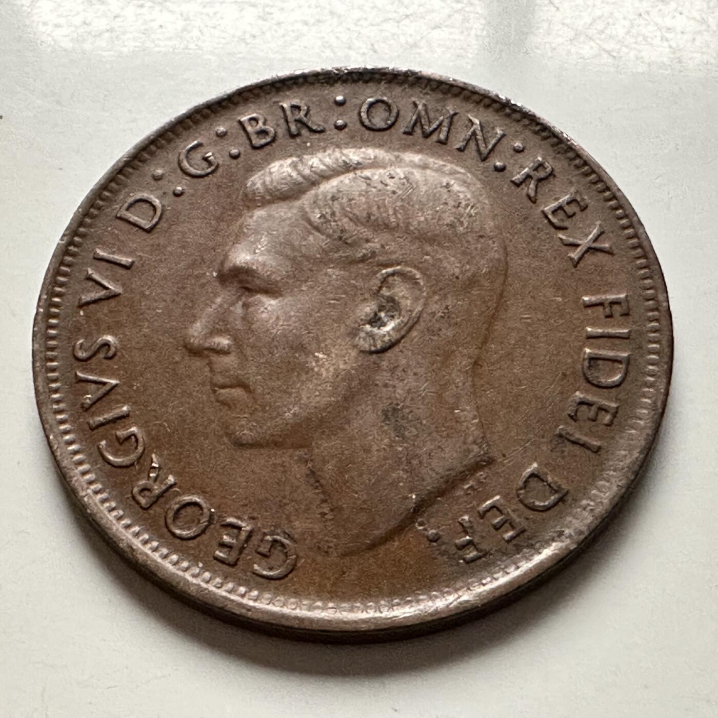 🌹外币初藏🌹🐯2026年第10场  每周二四六晚8️⃣点 接代拍 澳大利亚1949年一便士