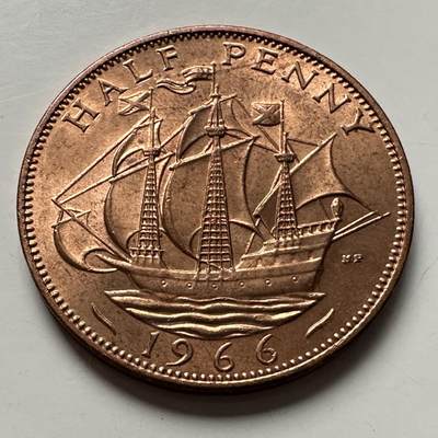 🌹外币初藏🌹🐯2026年第10场  每周二四六晚8️⃣点 接代拍 - 英国1966年半便士