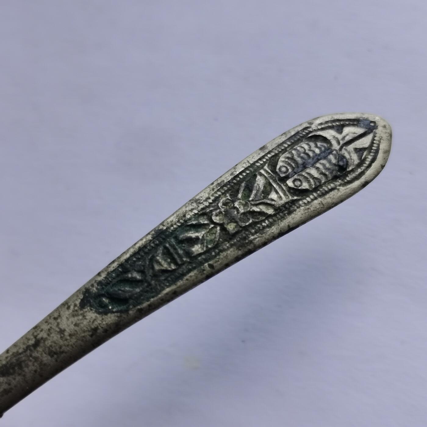 杂件专场95期 清代老银发簪，双鱼图案精美花纹