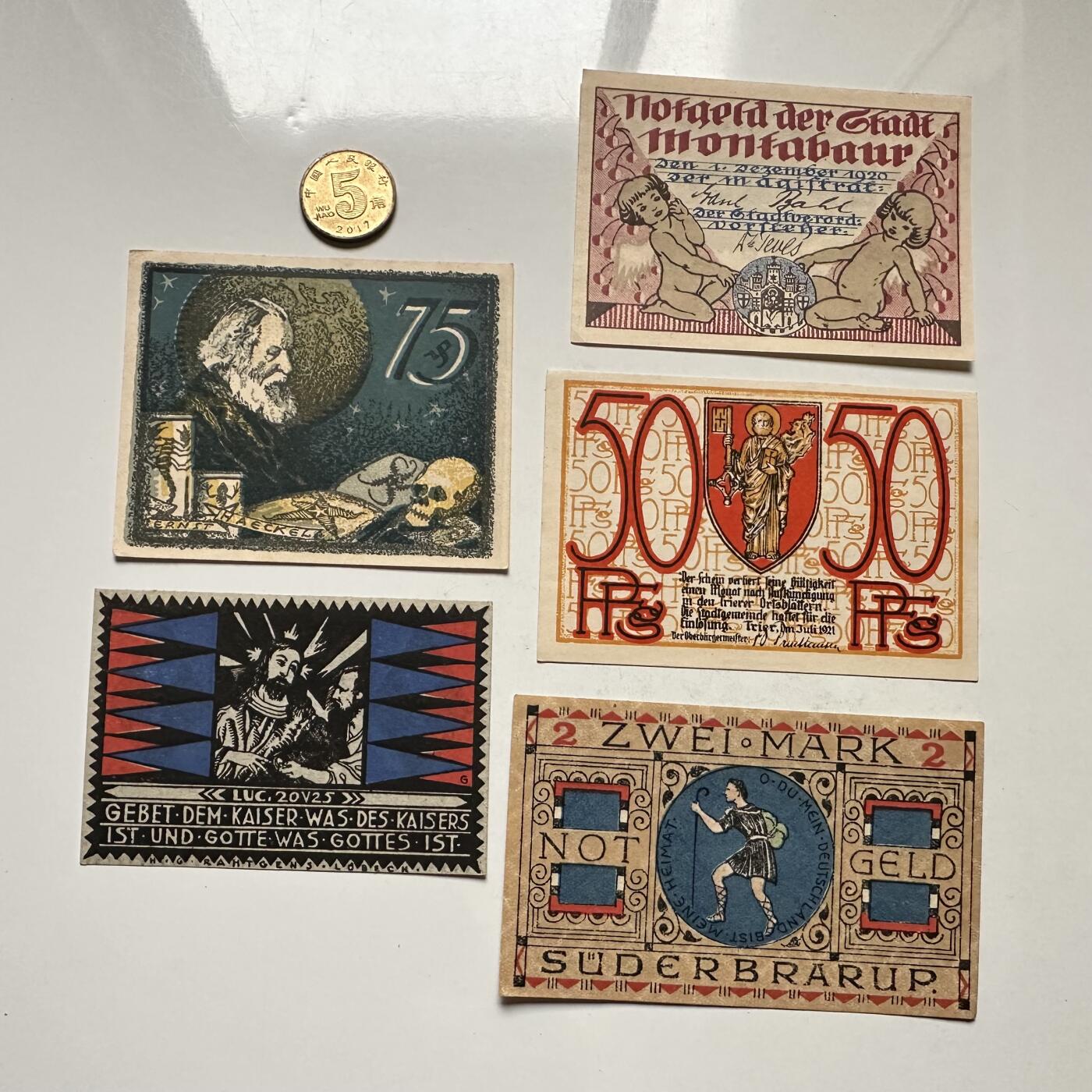 🌹外币初藏🌹🐯2026年第10场  每周二四六晚8️⃣点 接代拍 德国一战时期紧急币—7