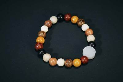 上海都达杂项专场七十三【全场包邮】 天然多宝圆珠手串86-291