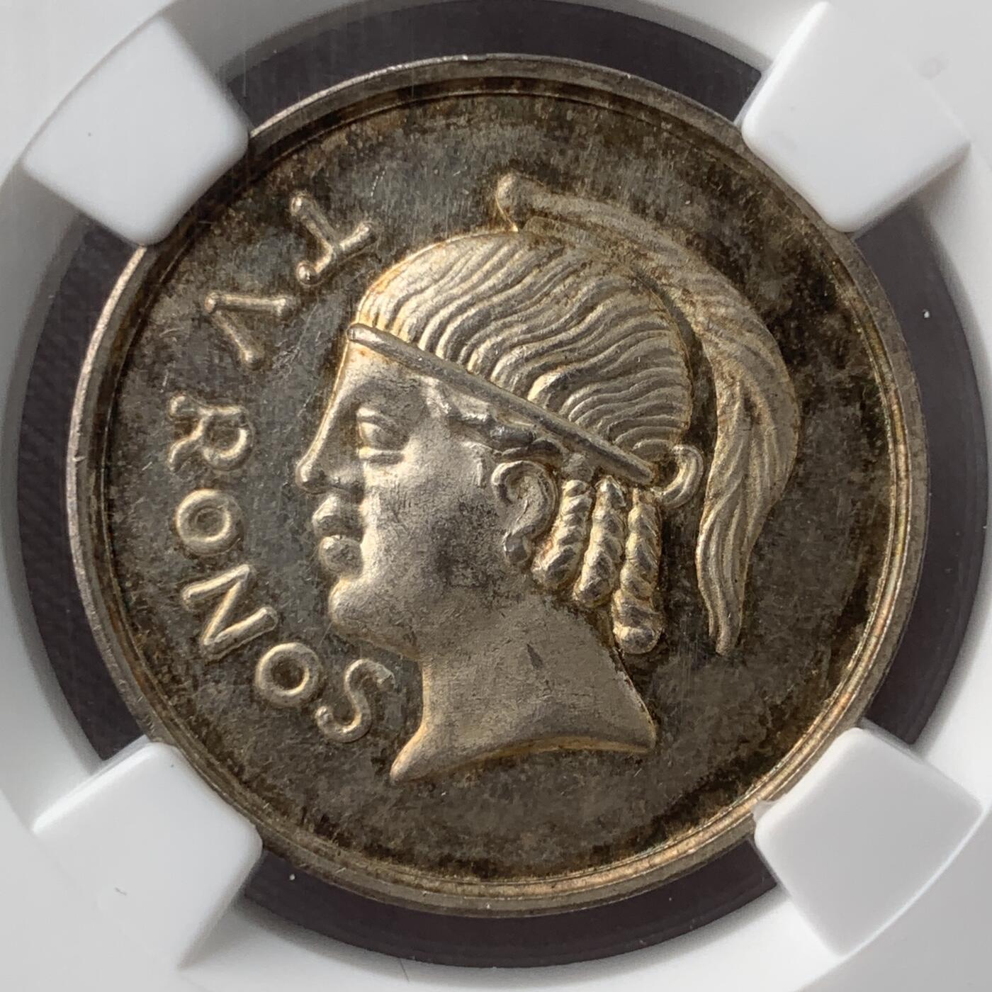 掌中浮雕-藏着的欧洲第050场 NGC MS63 : 1841年法国图兰地区考古学会银章，29mm