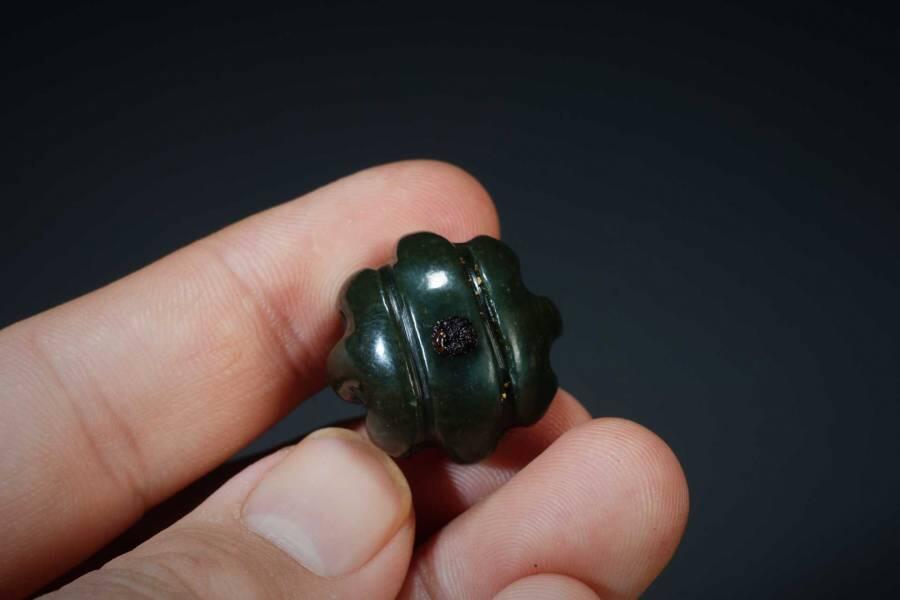 上海都达杂项专场五（全场包邮） 天然和田玉青玉核桃吊坠挂件 附鉴定证书87-52