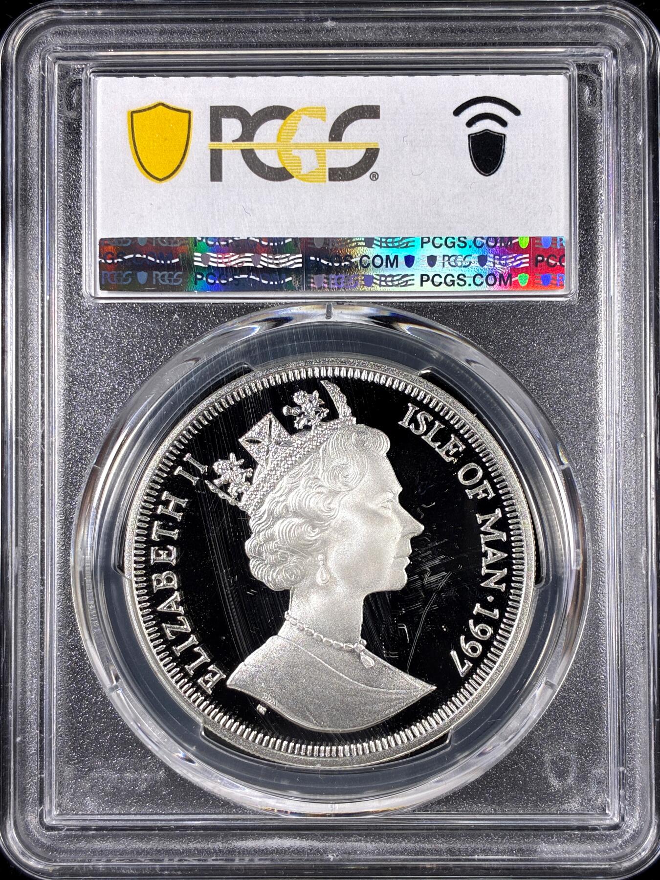 【雨安】【直播拍卖】【第0126期-评级币章】2026-01-24 周六 19:30 [评级现代] Isle of Man 马恩岛 1克朗 1997年 极地探险家弗里乔夫·南森 PCGS-PR69DCAM 精制币