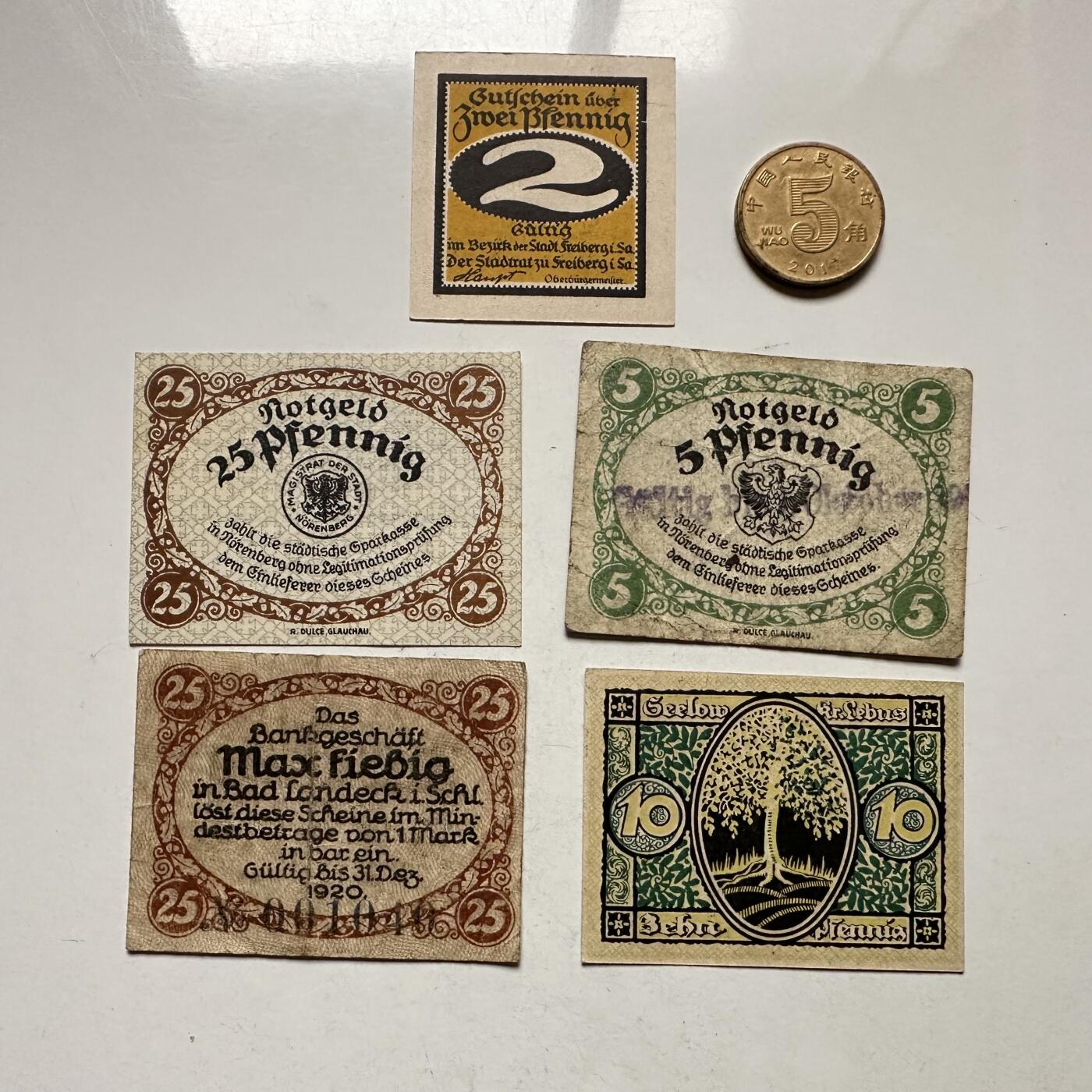 🌹外币初藏🌹🐯2026年第10场  每周二四六晚8️⃣点 接代拍 德国一战时期紧急币—11