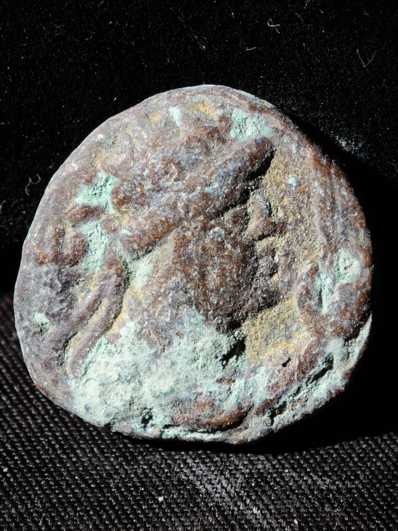 109期新疆红钱粟特钱币丝路钱币专场 贵霜无名王铜币