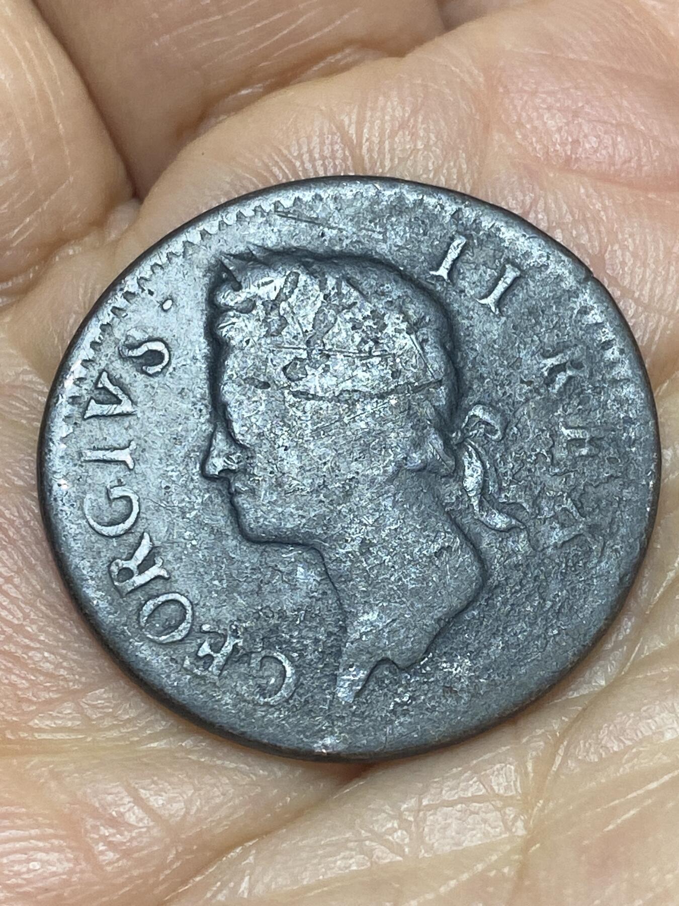 2026年第十二场(总第一百八十一场）外国好品散币场(免佣金) 少见–英属爱尔兰1752年1/2便士(乔治二世时期)