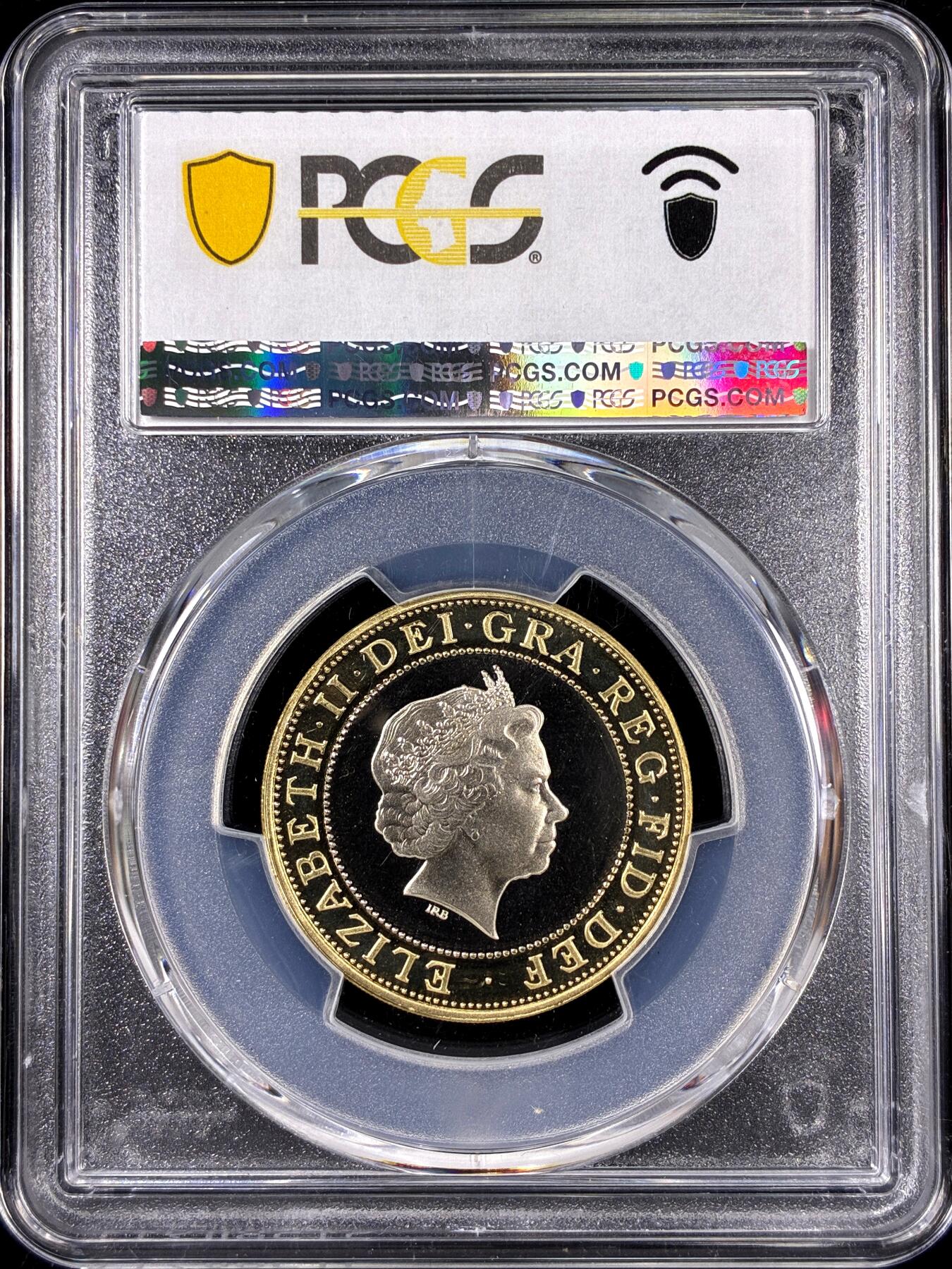 【雨安】【直播拍卖】【第0126期-评级币章】2026-01-24 周六 19:30 [评级现代] Great Britain 英国 2镑 2003年 发现DNA [12.00克,  0.925银] PCGS-PR68DCAM 精制币