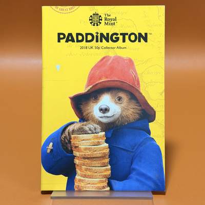 ＜星葵钱币社＞散币克朗场第68期·1月23日发货 - 英国2018年帕丁顿熊60周年50便士卡册装纪念套币
