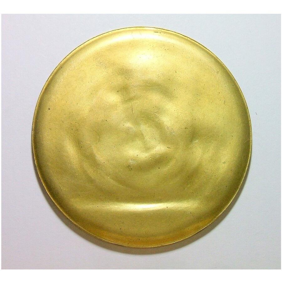 【艺术】法国艺术大章 纪念1800年拿破仑骑马像 马伦哥战役高浮雕精制超大镀金章 60MM