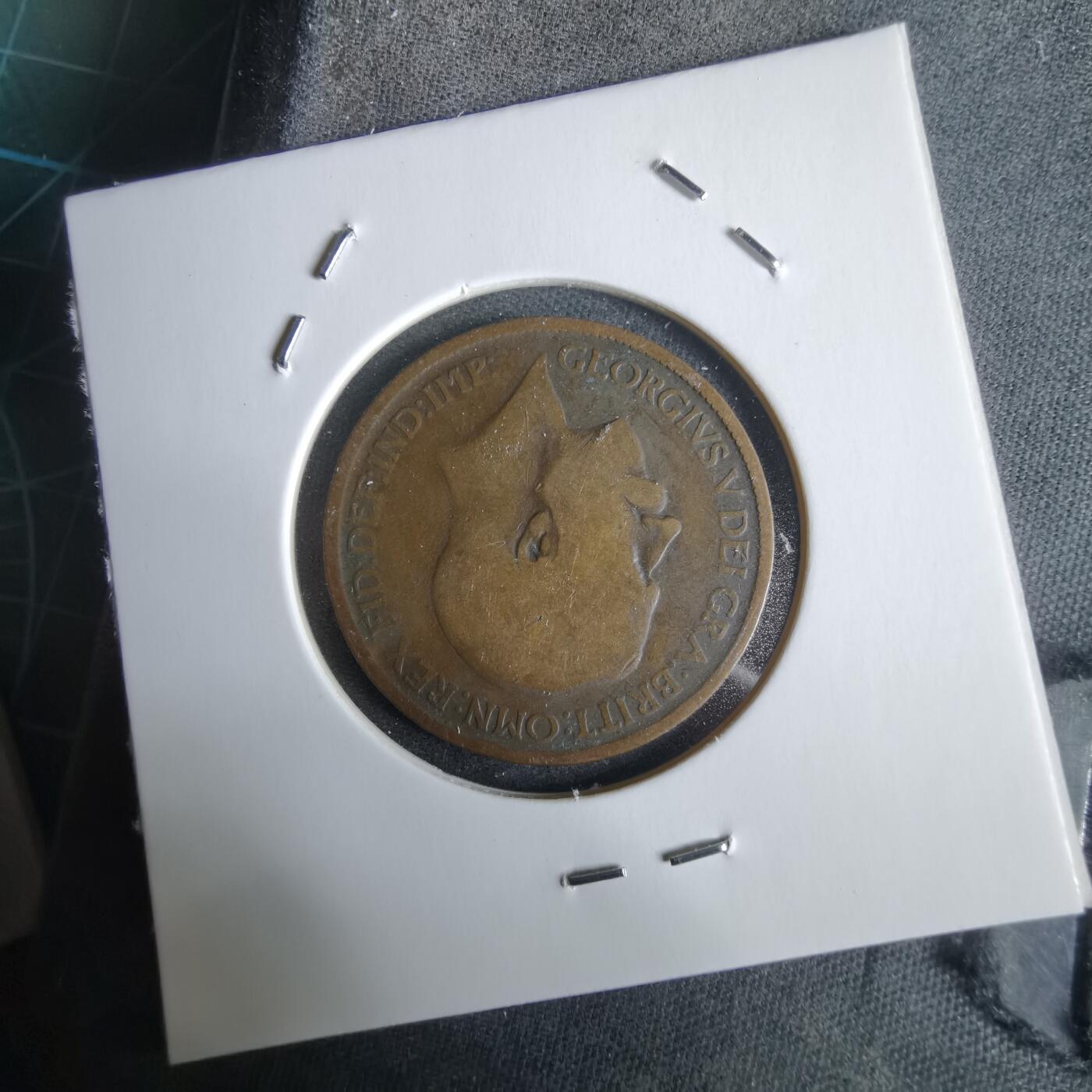 沼泽如烟--第968场 英国1916年半便士