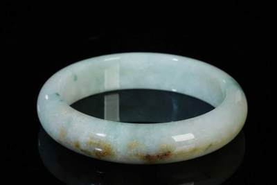 上海都达杂项专场五（全场包邮） - 天然翡翠（A货）手镯 附鉴定证书87-43