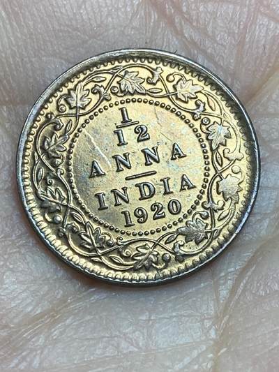 2026年第十二场(总第一百八十一场）外国好品散币场(免佣金) - 原光好品–英属印度1920年1/12安娜(乔治五世时期，c版加尔各答造)