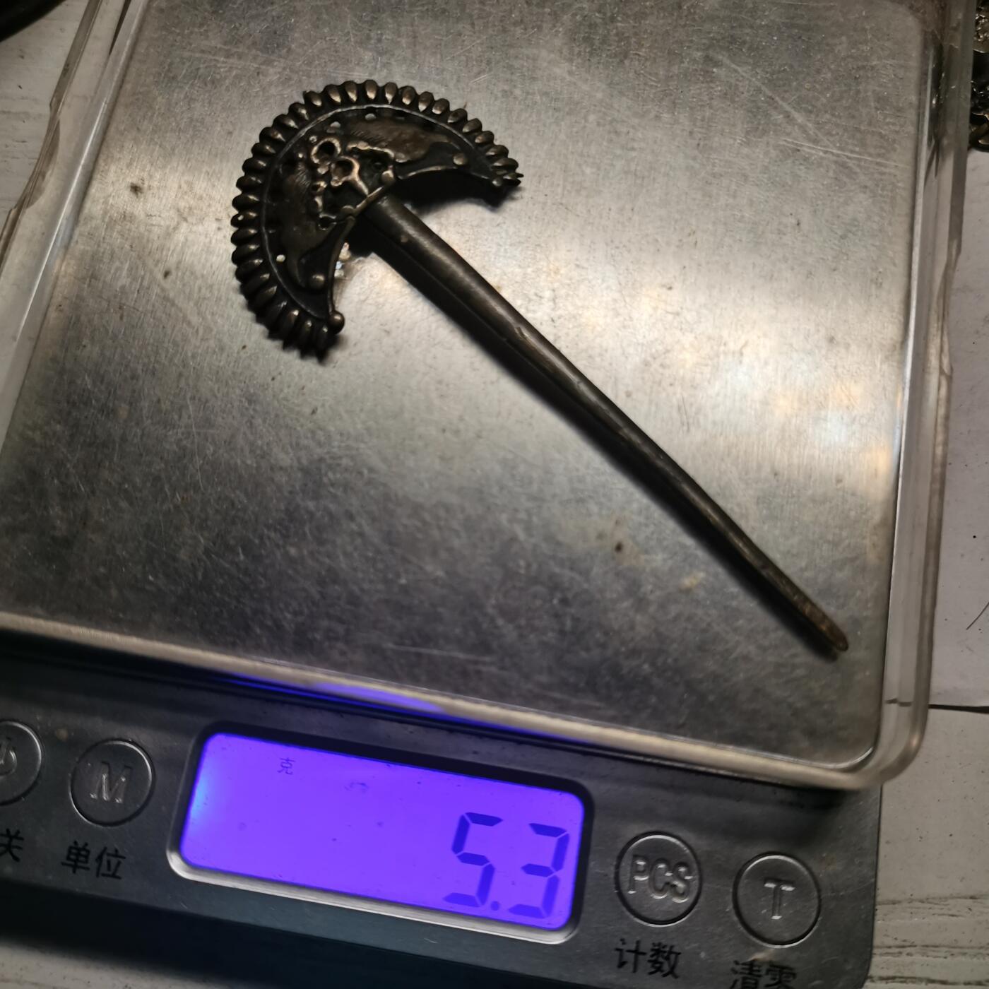 杂件专场95期 清代老银发簪