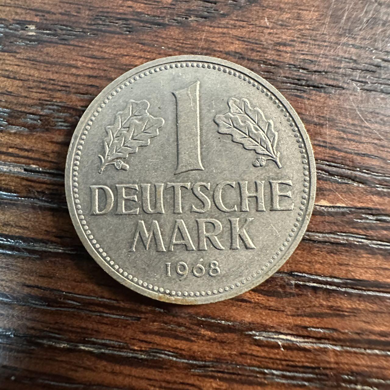 蒂克钱币- 第56场 外国散币免佣金限时拍 西德 1968年 1马克yingbi