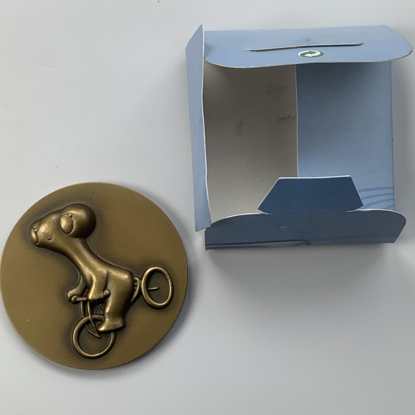 掌中浮雕-藏着的欧洲第050场 2008年葡萄牙世博会铜章，60mm，88g