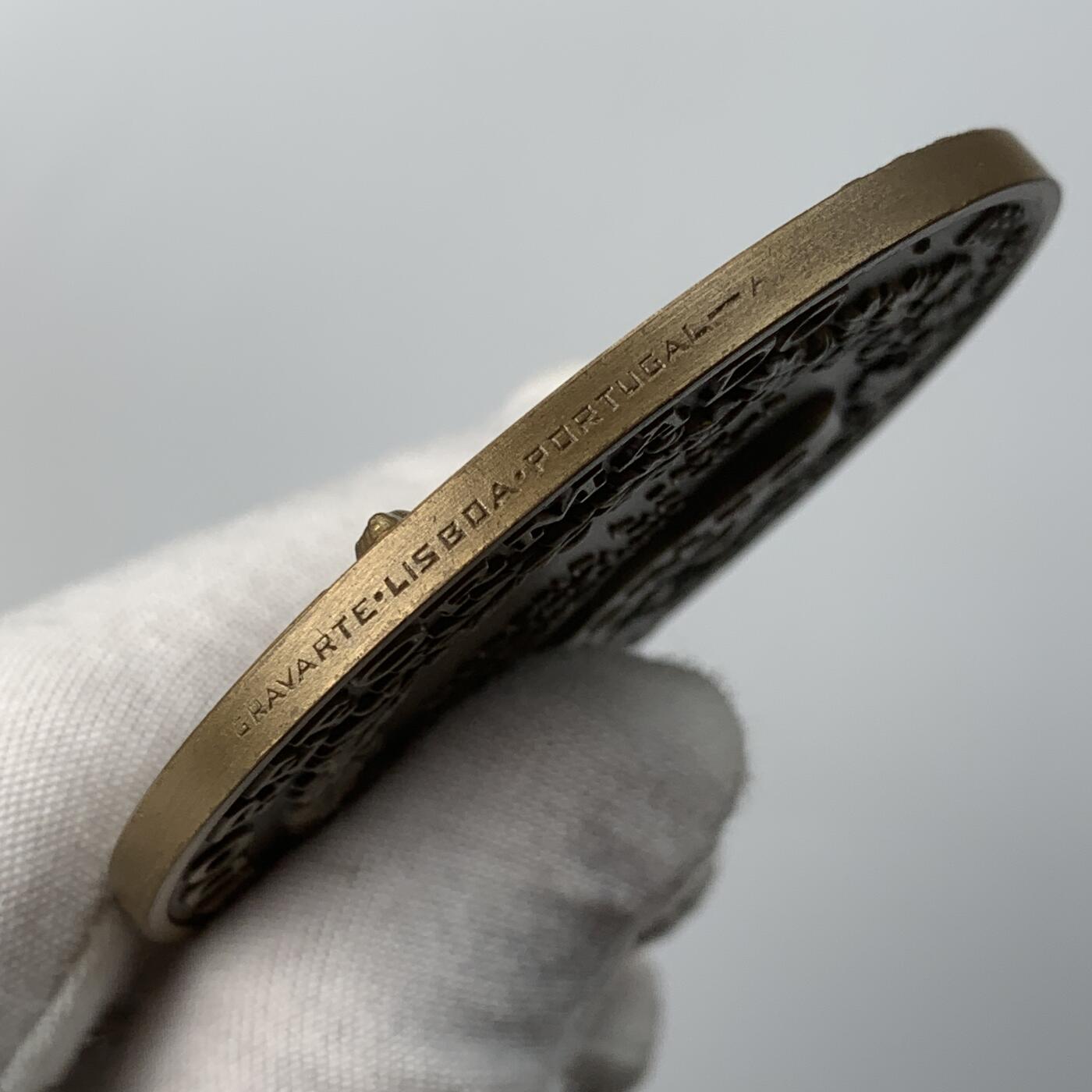 掌中浮雕-藏着的欧洲第050场 1991年葡萄牙银行纪念大铜章，70mm，132g