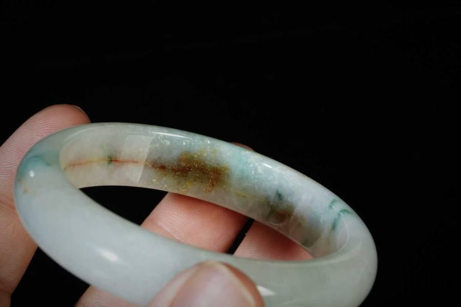 上海都达杂项专场五（全场包邮） 天然翡翠（A货）手镯 附鉴定证书87-43