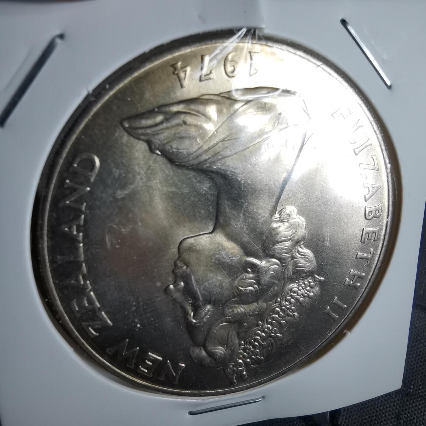 沼泽如烟--第968场 新西兰1974年1元纪念币