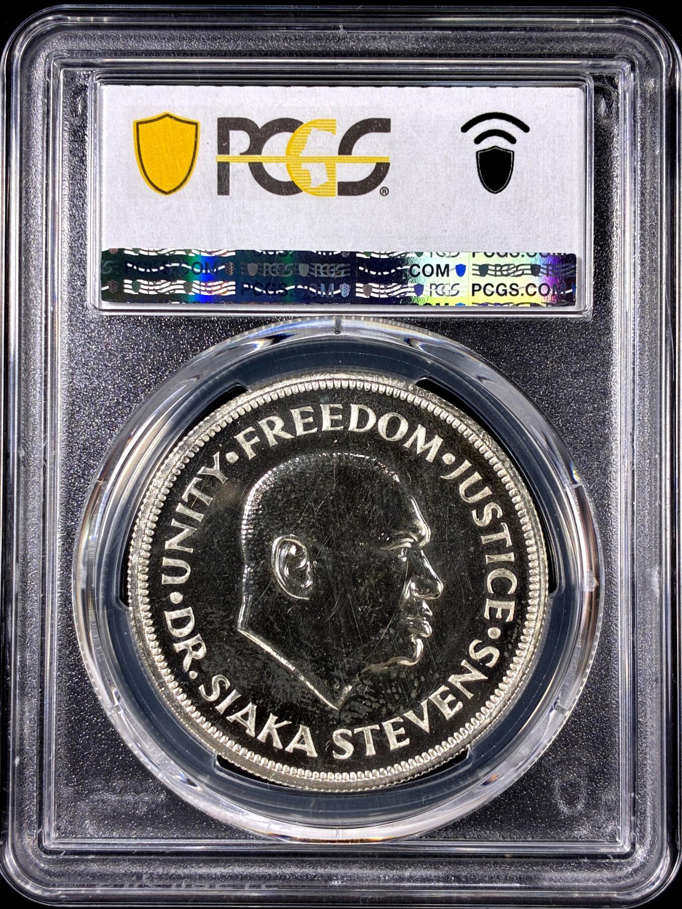 【雨安】【直播拍卖】【第0126期-评级币章】2026-01-24 周六 19:30 [评级现代] Sierra Leone 塞拉利昂 1元 1974年 塞拉利昂银行 PCGS-PR66 精制币