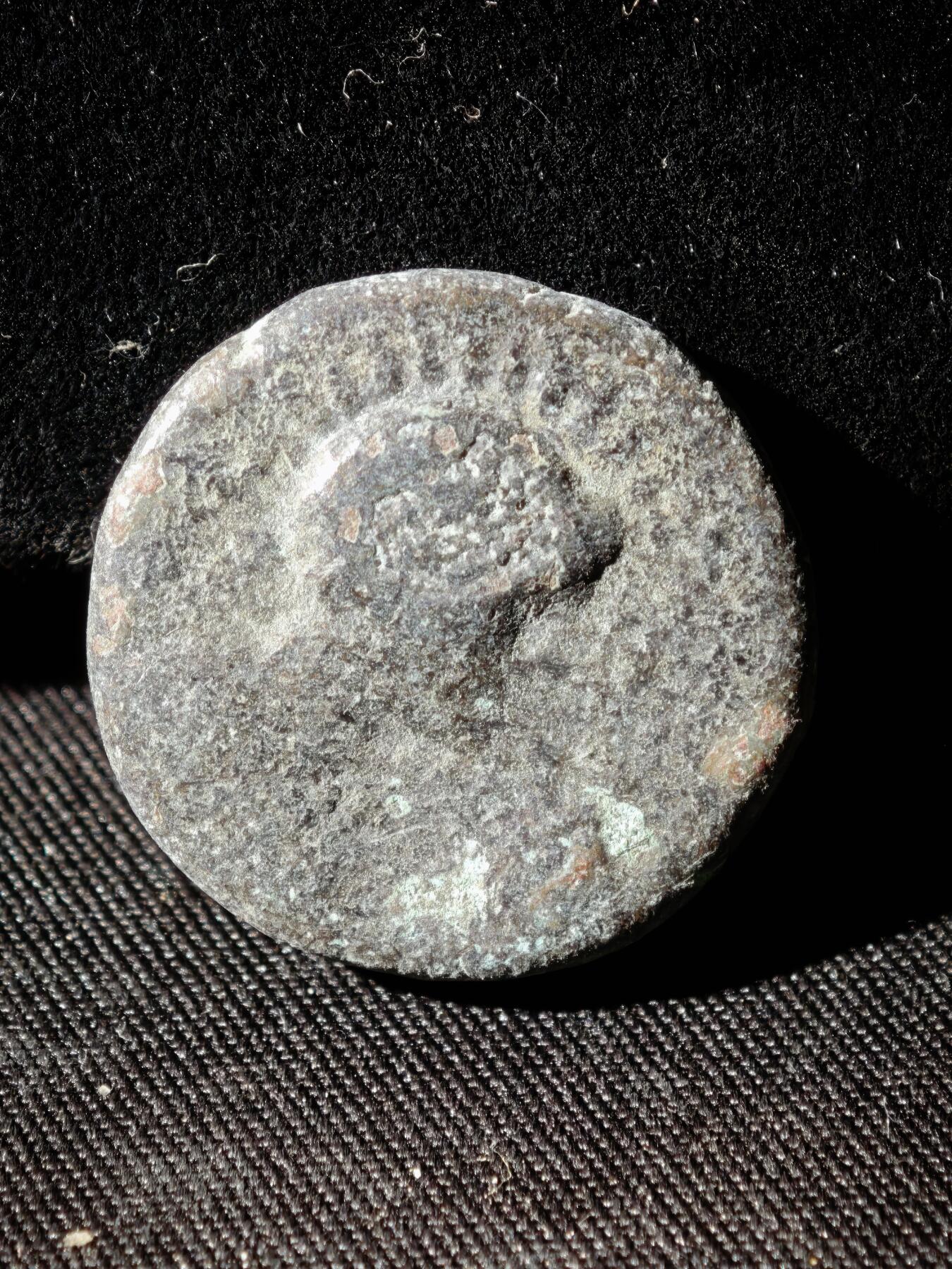 109期新疆红钱粟特钱币丝路钱币专场 贵霜无名王铜币