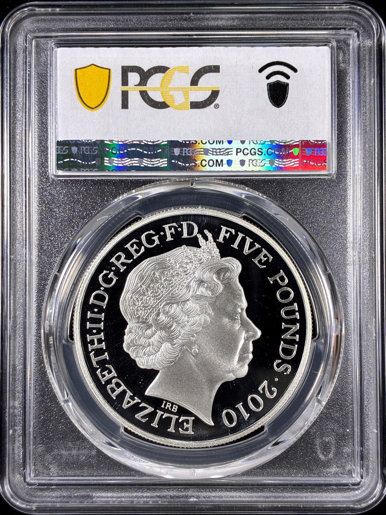 【雨安】【直播拍卖】【第0126期-评级币章】2026-01-24 周六 19:30 [评级现代] Great Britain 英国 5镑 2010年 伦敦奥运会-皇家大道 PCGS-PR68DCAM 精制币