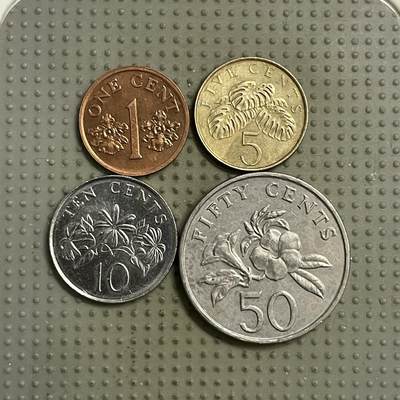 2026年第15场各国散币拍卖（总第165场） - 新加坡低盾版4枚