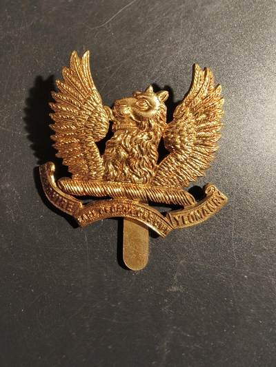 老王徽章第178期 - 英国卡里克伯爵艾尔郡义勇骑兵团帽徽     一战时期
