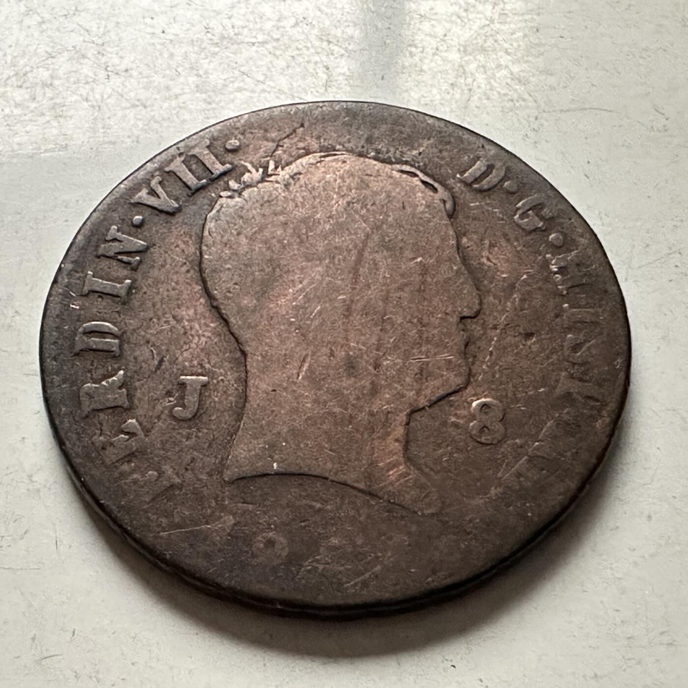 🌹外币初藏🌹🐯2026年第10场  每周二四六晚8️⃣点 接代拍 西班牙斐迪南七世8M铜币