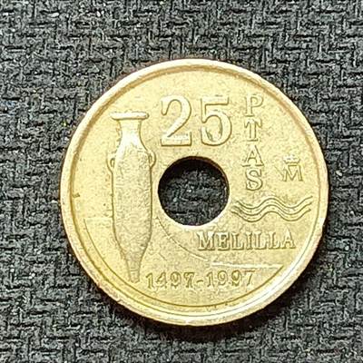 新2026B第六组世界各国精品钱币奖章纪念章花钱401-830 - 533西班牙25比塞塔