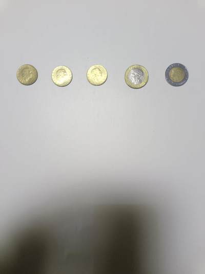 【20260122】非全新纸币和硬币第328场 - 意大利5枚硬币不同版本