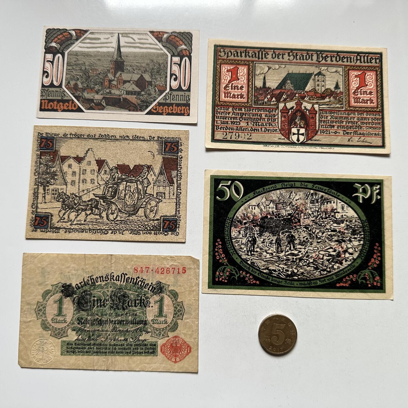 🌹外币初藏🌹🐯2026年第10场  每周二四六晚8️⃣点 接代拍 德国一战时期紧急币—5